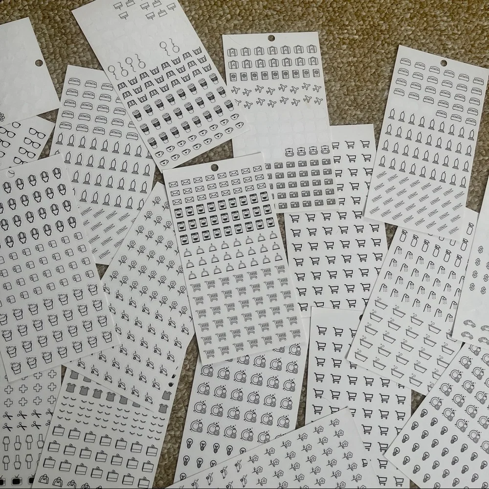 Massive Happy Planner Icons/Text Stickers Bundle